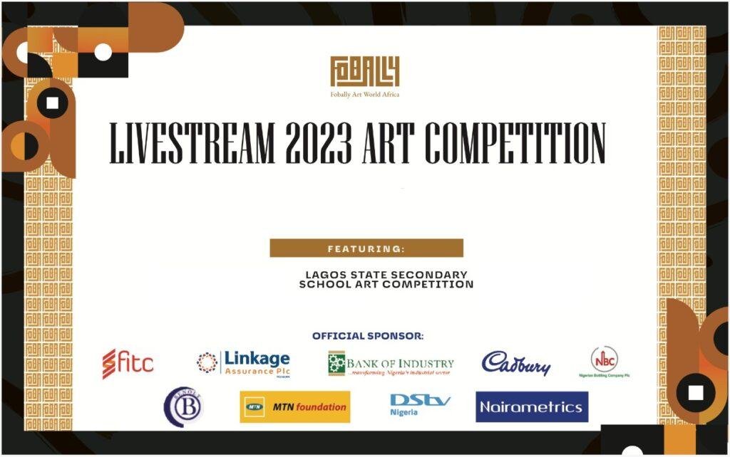 Fobally Art World Foundation Livestream 2023 Art Competition design poster